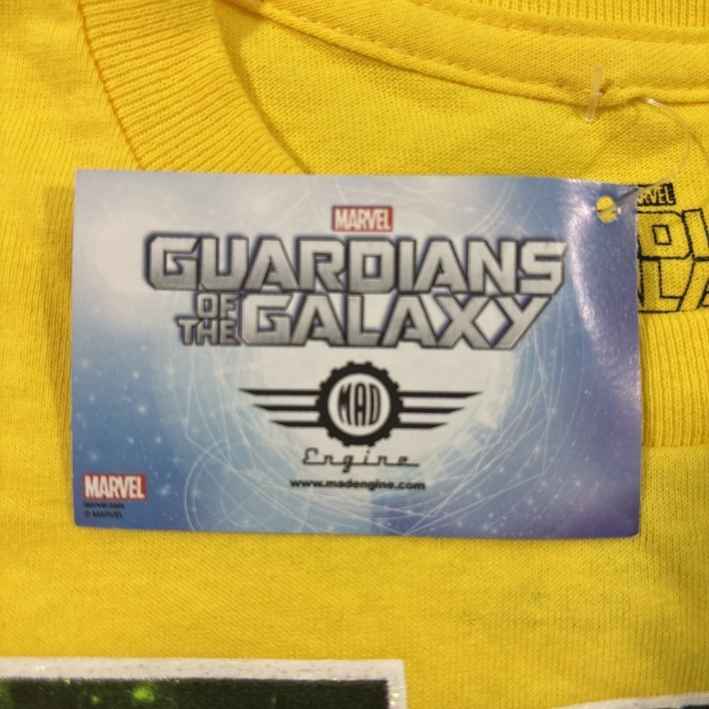 Marvel Yellow Guardians Of The Galaxy Children's T Shirt - Picture 4 of 6